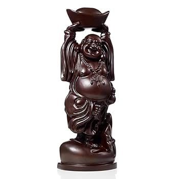 布袋像　七福神　置物 Amazon｜七福神 布袋 様 布袋像（ 仏像 開運 縁起物 ）黒檀木